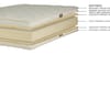 Royal-Pedic Natural  Latex Quilt-Top Mattress with canvas ticking image