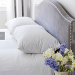 St Geneve Estate Pillows with headboard
