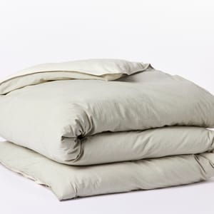 Coyuchi Organic Cotton Crinkled Percale Duvet Cover