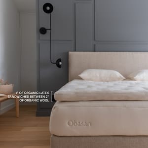 Obasan Deluxe Organic Wool and Latex Mattress Topper