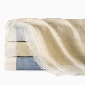 Sferra Pitura Cotton and Linen Throw Blanket