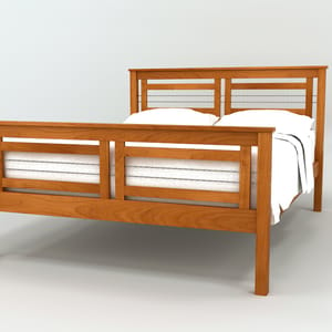 Vermont Furniture Designs Cable Crossing Bed Frame
