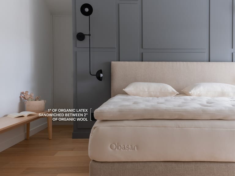Obasan Deluxe Organic Wool and Latex Mattress Topper image