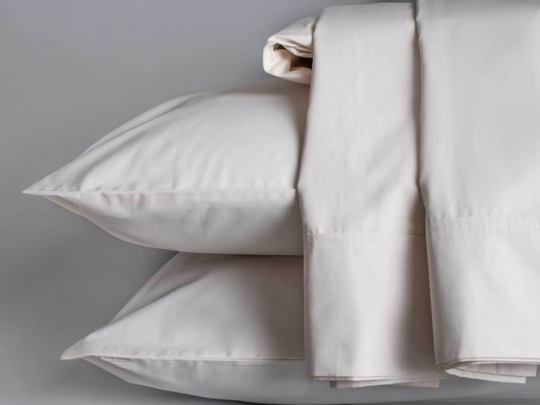 Sleep and Beyond 100% Organic Cotton Percale Sheet Set image