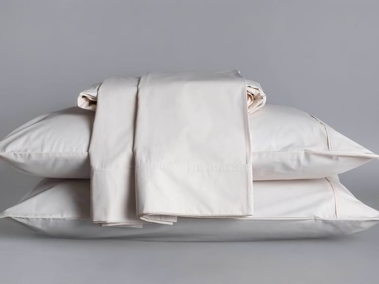 Sleep and Beyond 100% Organic Cotton Percale Sheet Set image