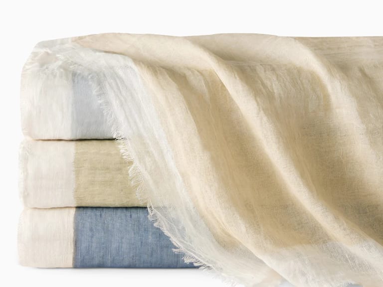 Sferra Pitura Cotton and Linen Throw Blanket image