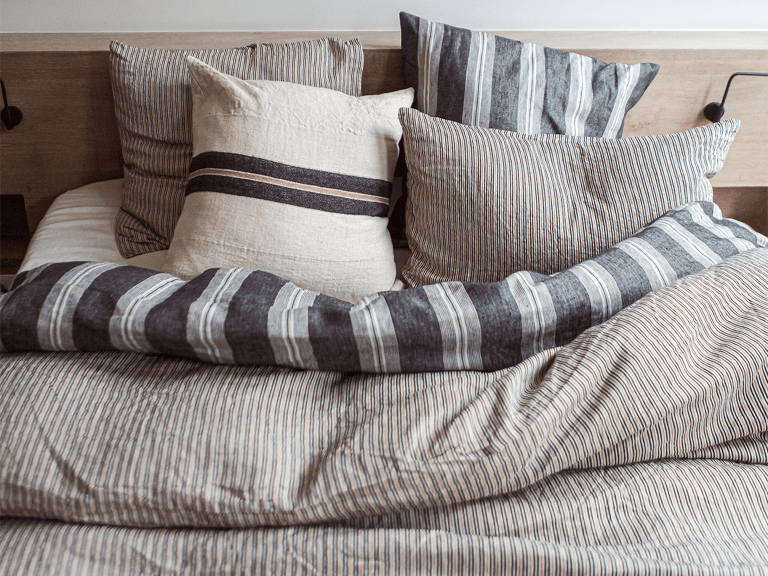 Libeco San Gabriel Stripe Linen Duvet Cover and Shams image