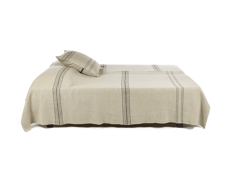 Libeco Moroccan Stripe Linen and Wool Coverlet image