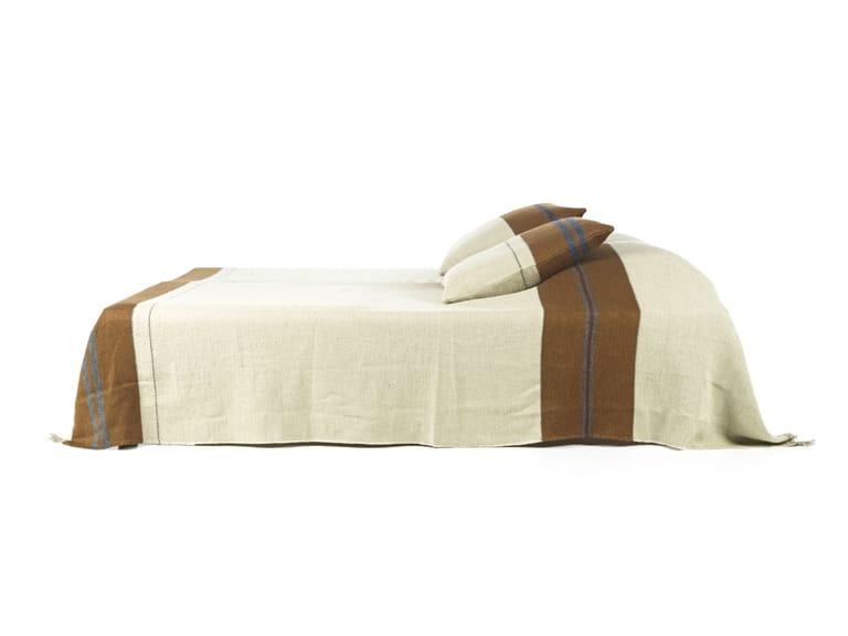 Libeco Highland Stripe Linen and Wool Coverlet image