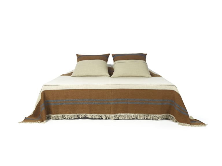 Libeco Highland Stripe Linen and Wool Coverlet image