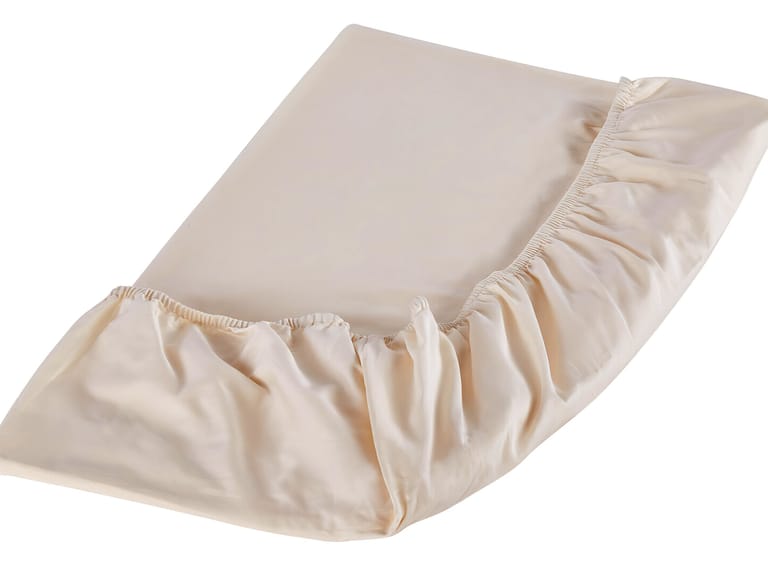 Sleep and Beyond 100% Organic Cotton Sateen Fitted Crib Sheet image