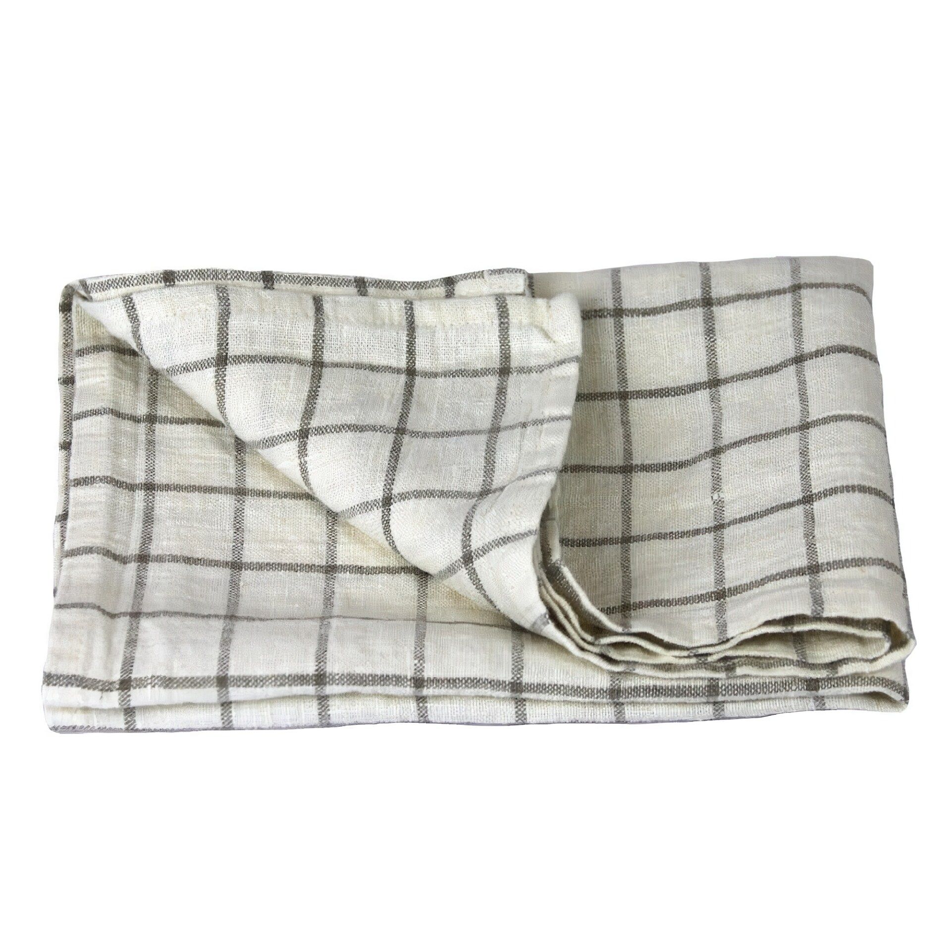 LinenCasa Linen Bath or Beach Towel - Luxury Thick Stonewashed