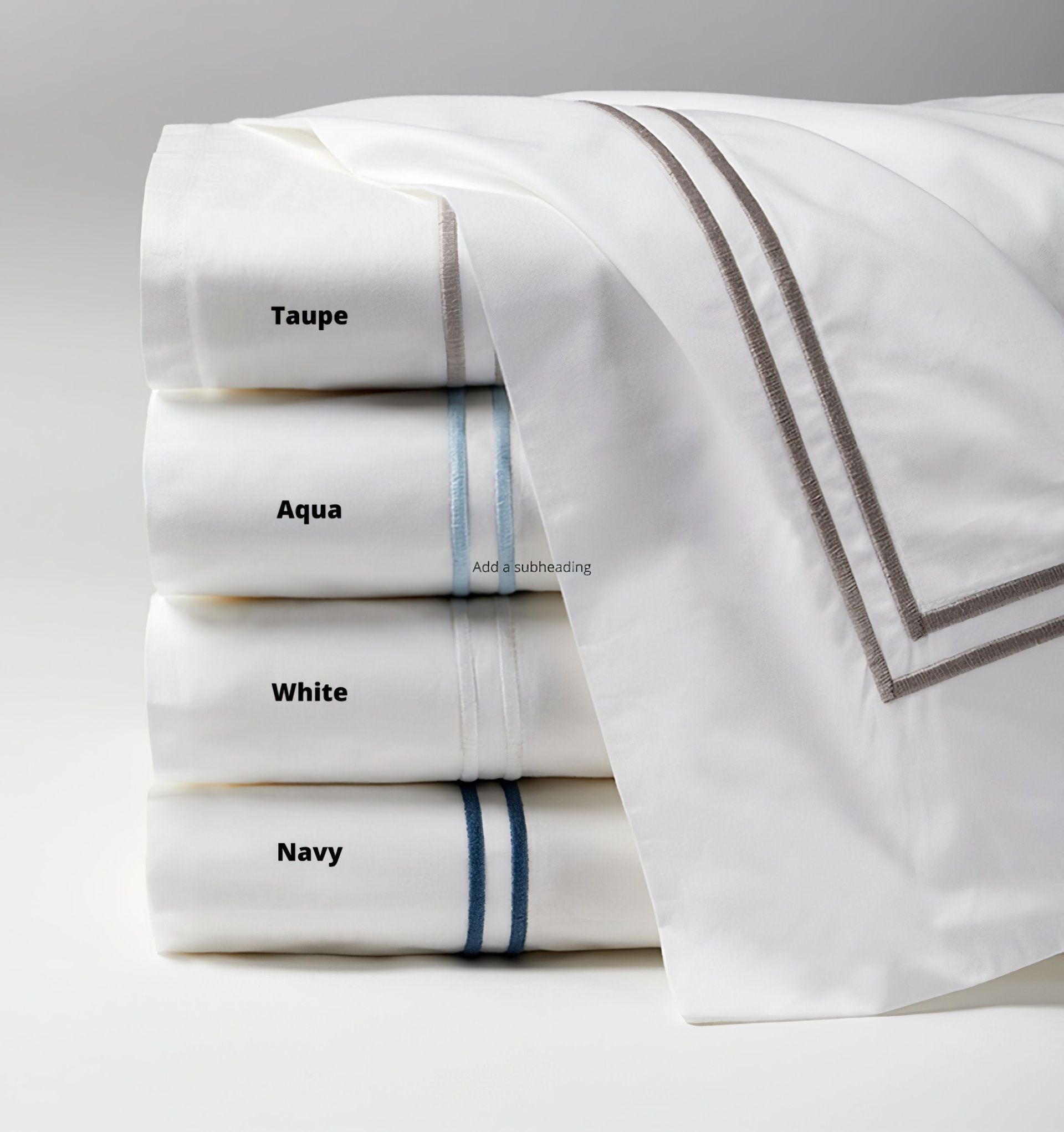 Luxury Embroidered Hotel-Style Sheets & Pillowcase Set